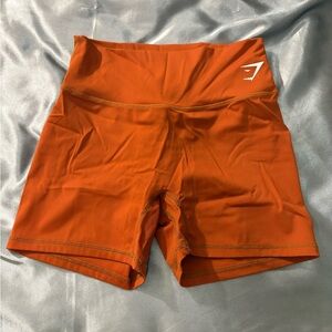Gymshark Burnt Orange Women's Athletic Shorts